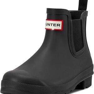 Hunter Classic Black Ankle Boots
